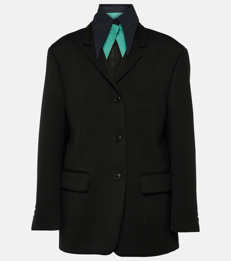 Prada Wool gabardine blazer - Prada羊毛华达呢西装外套