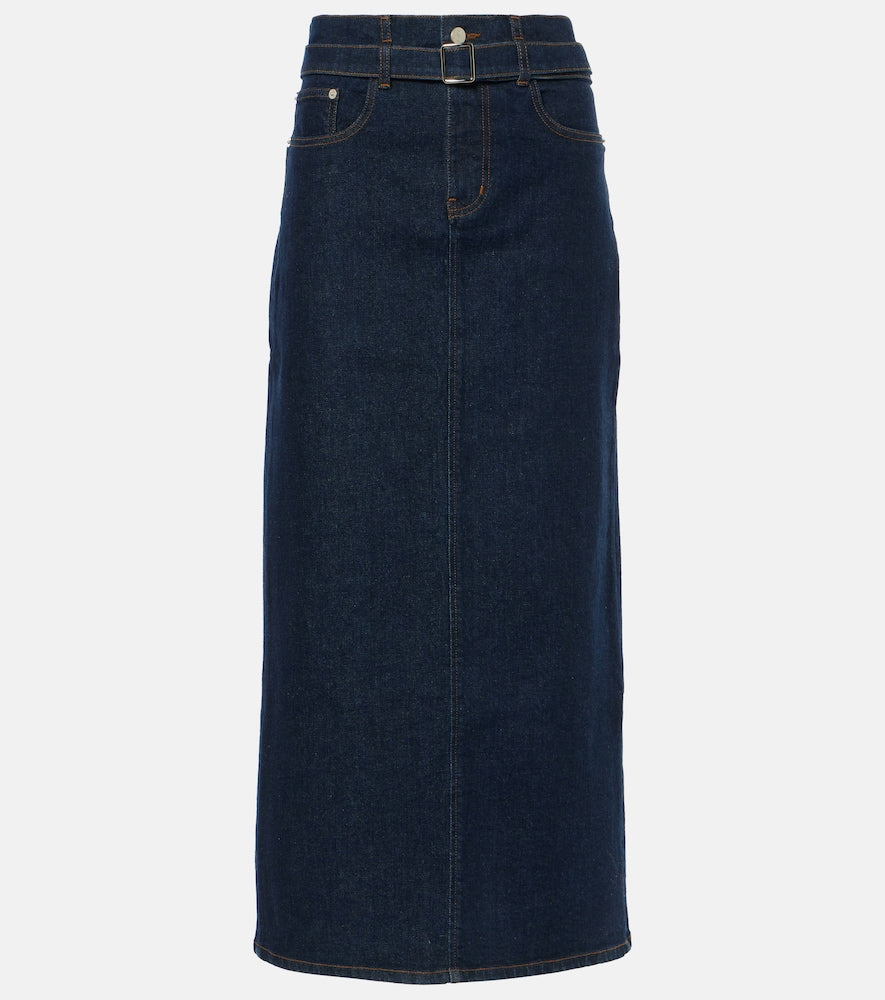 Proenza Schouler Calder denim midi skirt - Proenza Schouler Calder 牛仔中长裙