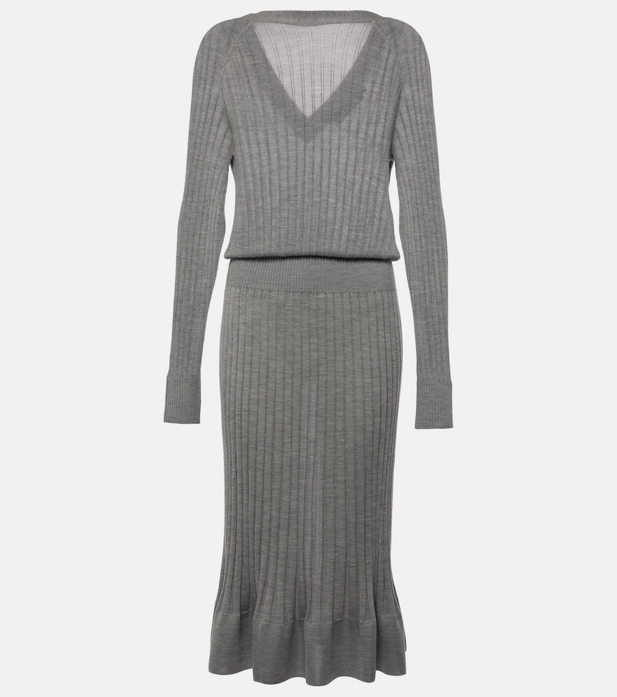 Proenza Schouler Eden wool-blend midi dress. Proenza Schouler Eden 羊毛混纺中长连衣裙