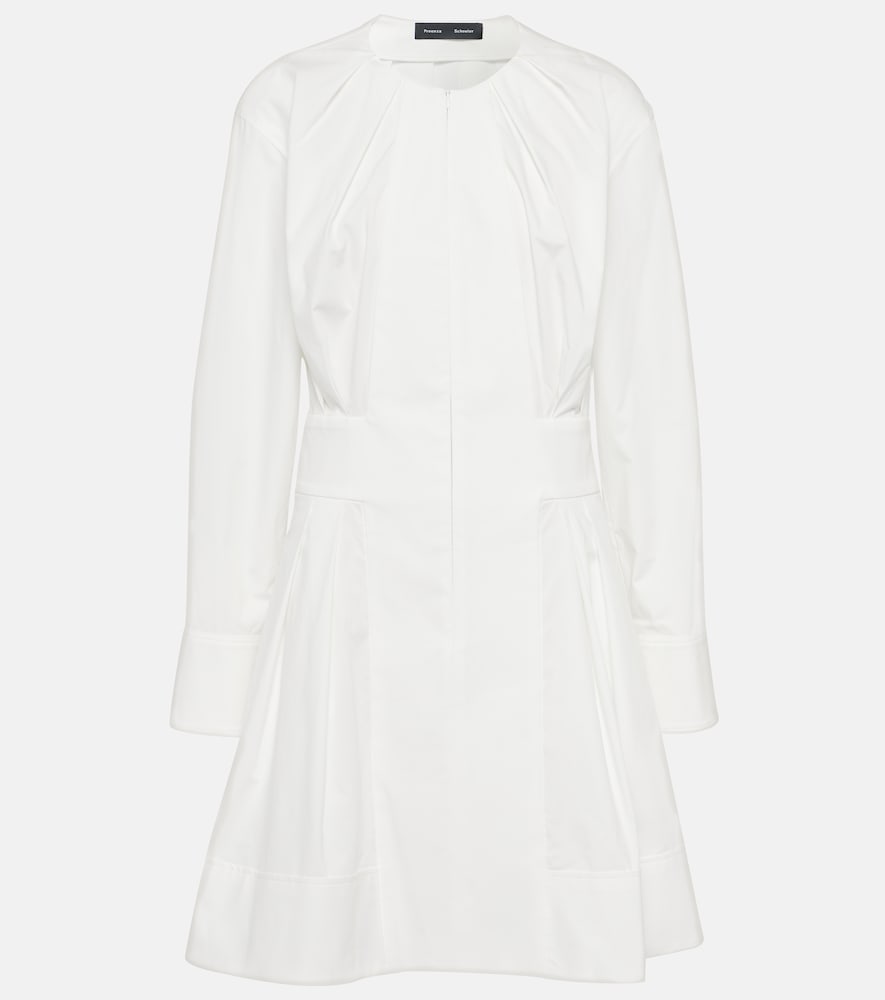 Proenza Schouler Eileen cotton poplin minidress. Proenza Schouler Eileen 棉质府绸迷你连衣裙