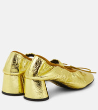 Proenza Schouler Glove metallic leather Mary Jane pumps