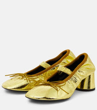 Proenza Schouler Glove metallic leather Mary Jane pumps
