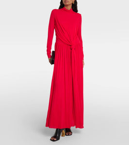 Proenza Schouler Meret draped crêpe jersey maxi dress
