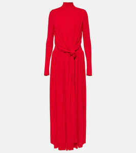Proenza Schouler Meret draped crêpe jersey maxi dress