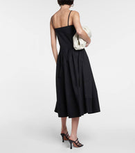 Proenza Schouler Pleated cotton-blend poplin midi dress