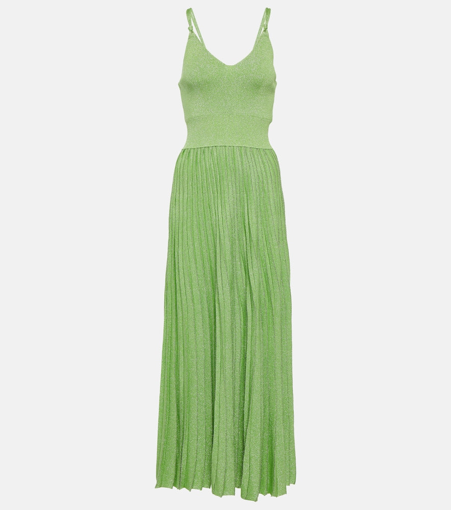 Proenza Schouler Pleated metallic knit maxi dress. Proenza Schouler 褶裥金属针织长裙