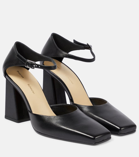 Proenza Schouler Quad leather pumps