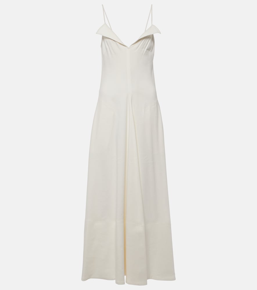 Proenza Schouler Ruby linen-blend midi dress. Proenza Schouler Ruby 亚麻混纺中长连衣裙