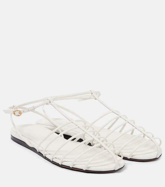 Proenza Schouler Tee Cage leather fisherman sandals