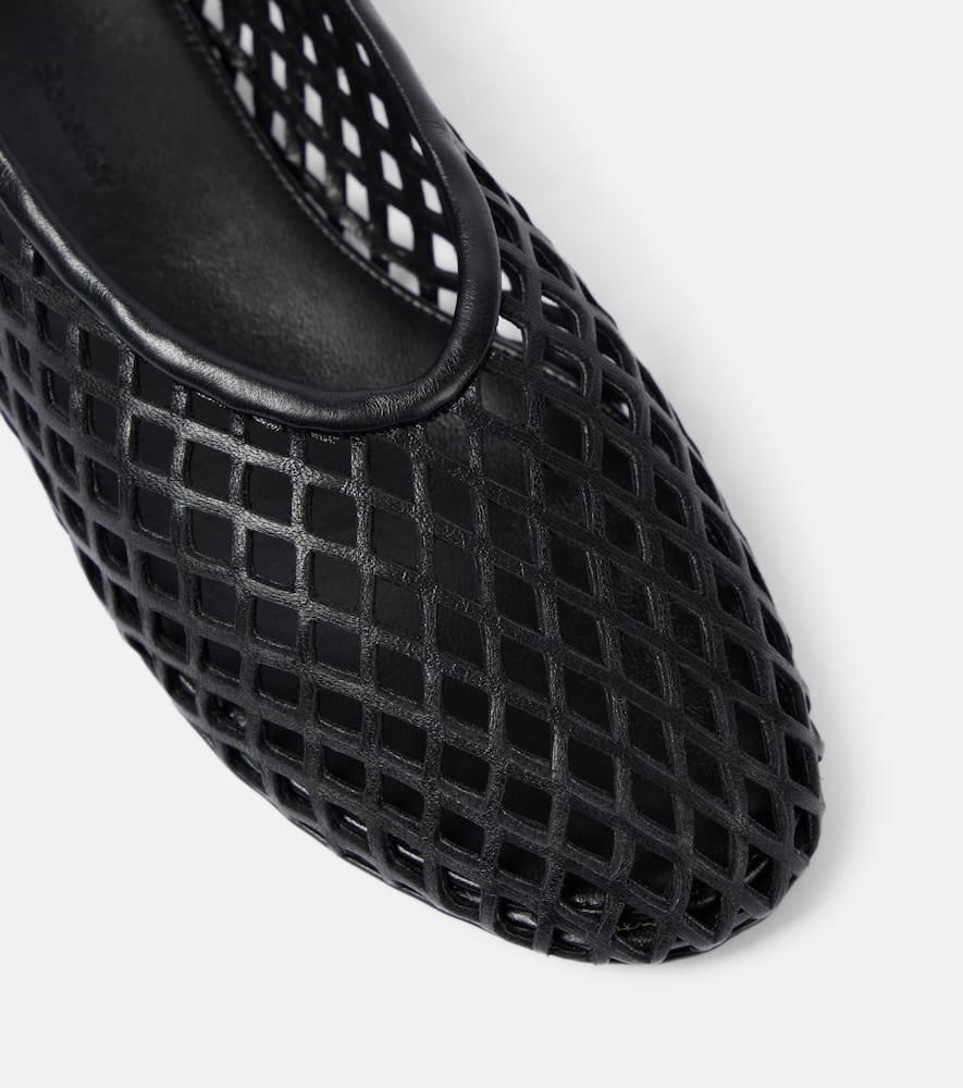 Proenza Schouler Tee Perforated leather ballet flats
