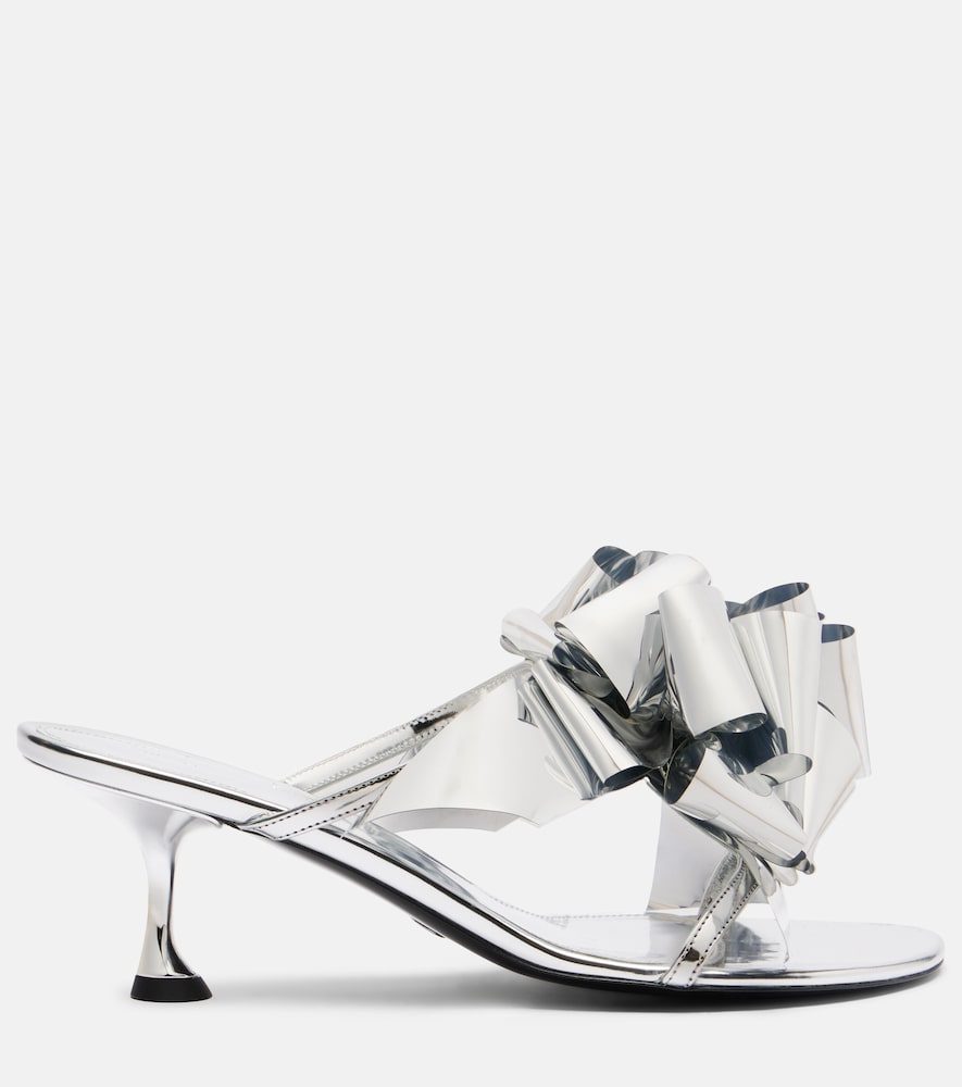 Proenza Schouler Tee Souvenir mirrored leather mules
