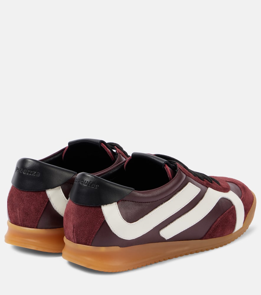 Proenza Schouler Track suede-trimmed leather sneakers