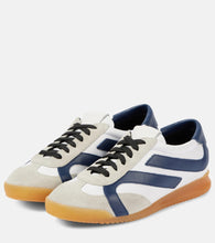 Proenza Schouler Track suede-trimmed leather sneakers