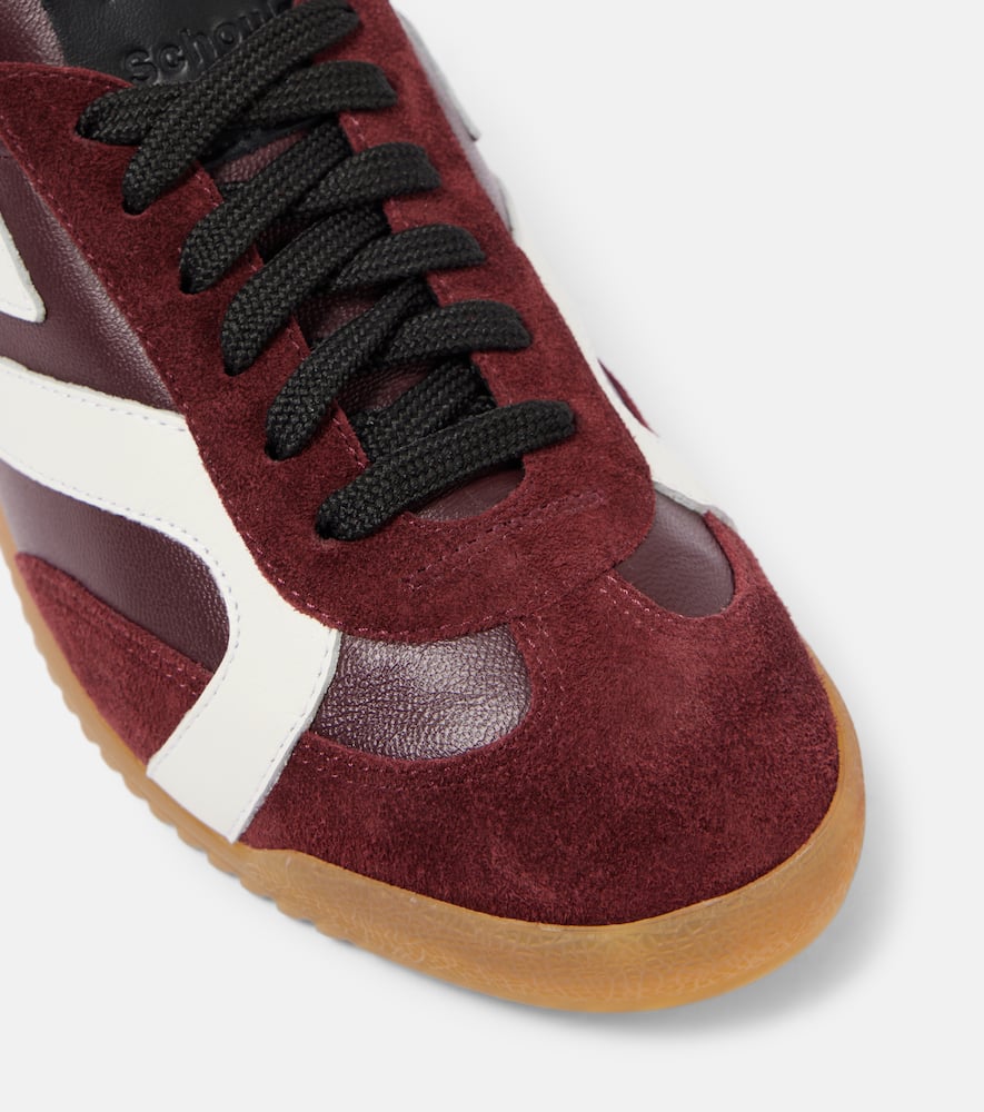 Proenza Schouler Track suede-trimmed leather sneakers