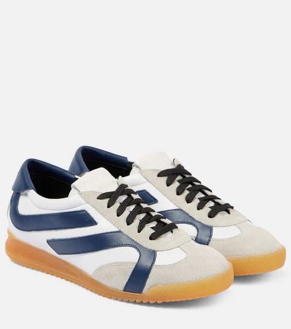 Proenza Schouler Track suede-trimmed leather sneakers