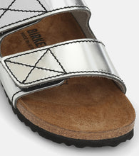 Proenza Schouler x Birkenstock metallic leather slides