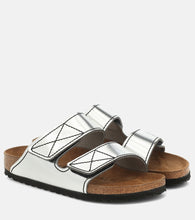 Proenza Schouler x Birkenstock metallic leather slides - Proenza Schouler x Birkenstock 金属皮革拖鞋