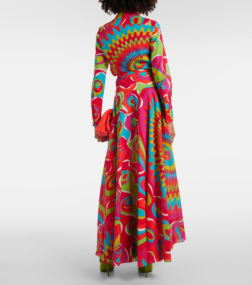 Pucci Bersaglio cotton maxi skirt