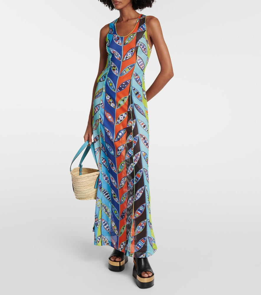 Pucci Girandole mesh maxi dress