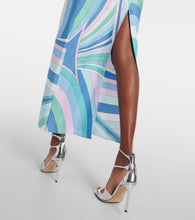 Pucci Iride And Pesci silk twill gown