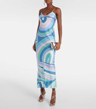 Pucci Iride And Pesci silk twill gown