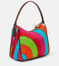 Pucci Iride Small leather-trimmed shoulder bag