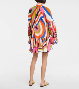 Pucci Iride-print cotton minidress