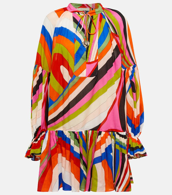 Pucci Iride-print cotton minidress