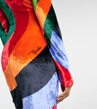 Pucci Iride printed velvet minidress