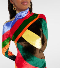 Pucci Iride printed velvet minidress