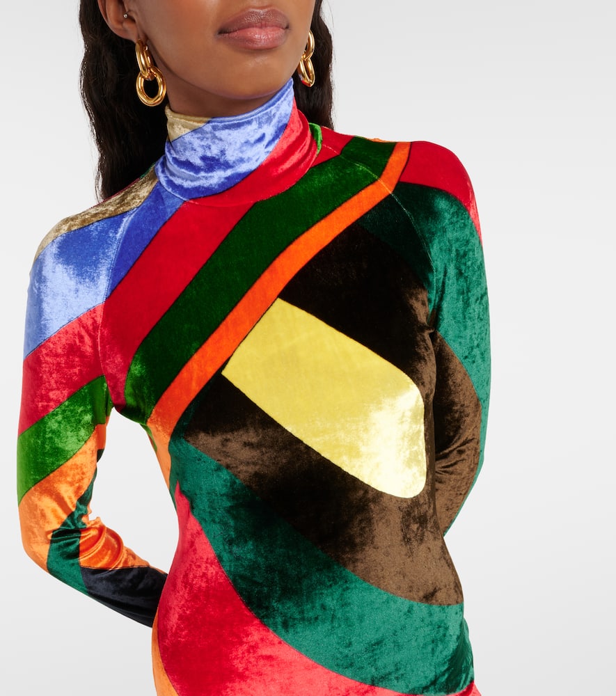Pucci Iride printed velvet minidress