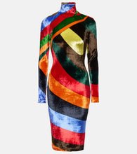 Pucci Iride printed velvet minidress