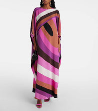 Pucci Iride silk Crêpe de chine kaftan