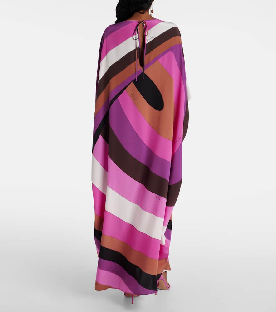 Pucci Iride silk Crêpe de chine kaftan