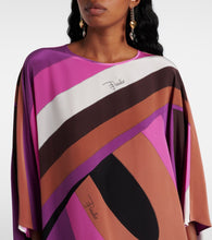 Pucci Iride silk Crêpe de chine kaftan