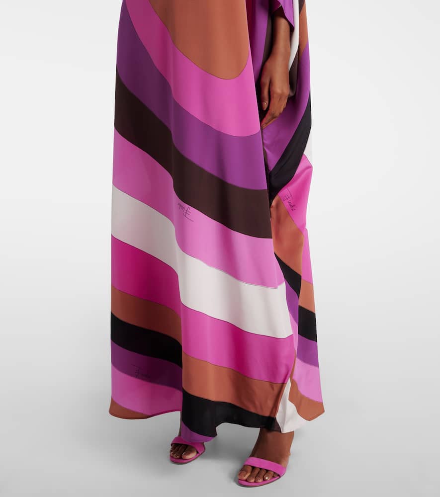 Pucci Iride silk Crêpe de chine kaftan