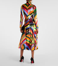 Pucci Iride velvet midi dress