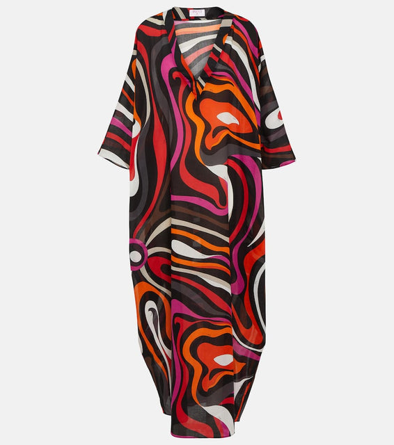 Pucci Marmo cotton twill kaftan