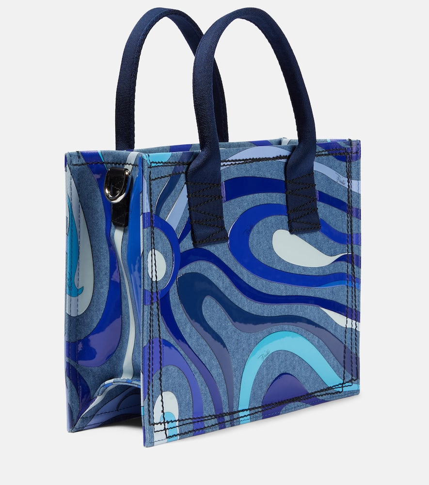 Pucci Marmo denim tote bag