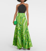 Pucci Marmo pleated cotton muslin maxi skirt