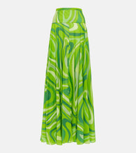 Pucci Marmo pleated cotton muslin maxi skirt - Pucci Marmo 褶裥棉质薄纱长裙