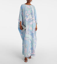 Pucci Orchidee silk Crêpe de chine kaftan