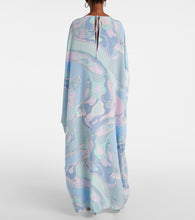 Pucci Orchidee silk Crêpe de chine kaftan