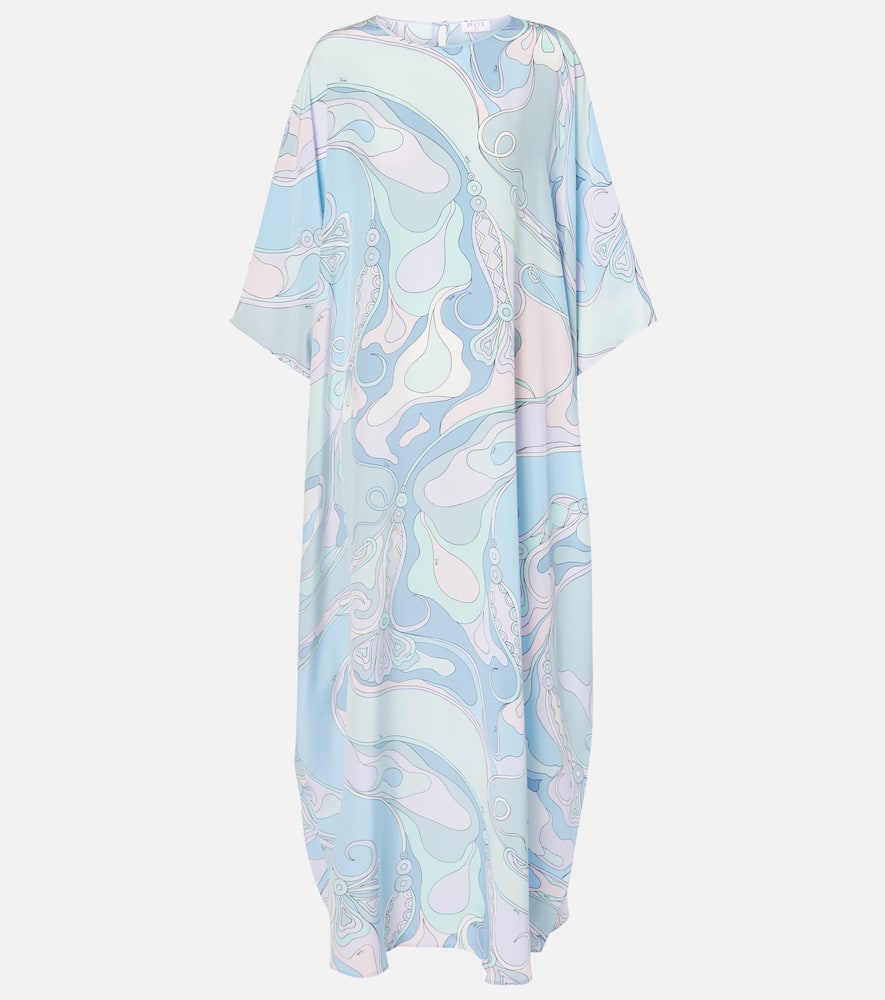 Pucci Orchidee silk Crêpe de chine kaftan