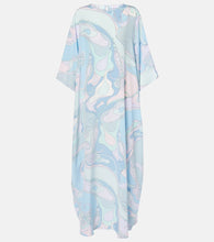 Pucci Orchidee silk Crêpe de chine kaftan