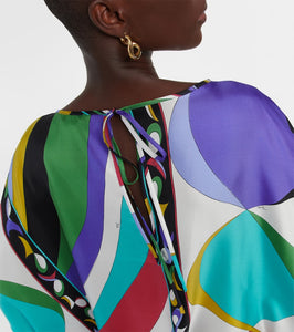 Pucci Pesci silk twill kaftan