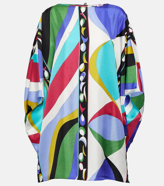 Pucci Pesci silk twill kaftan