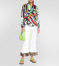 Pucci Printed silk twill thong sandals