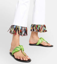Pucci Printed silk twill thong sandals