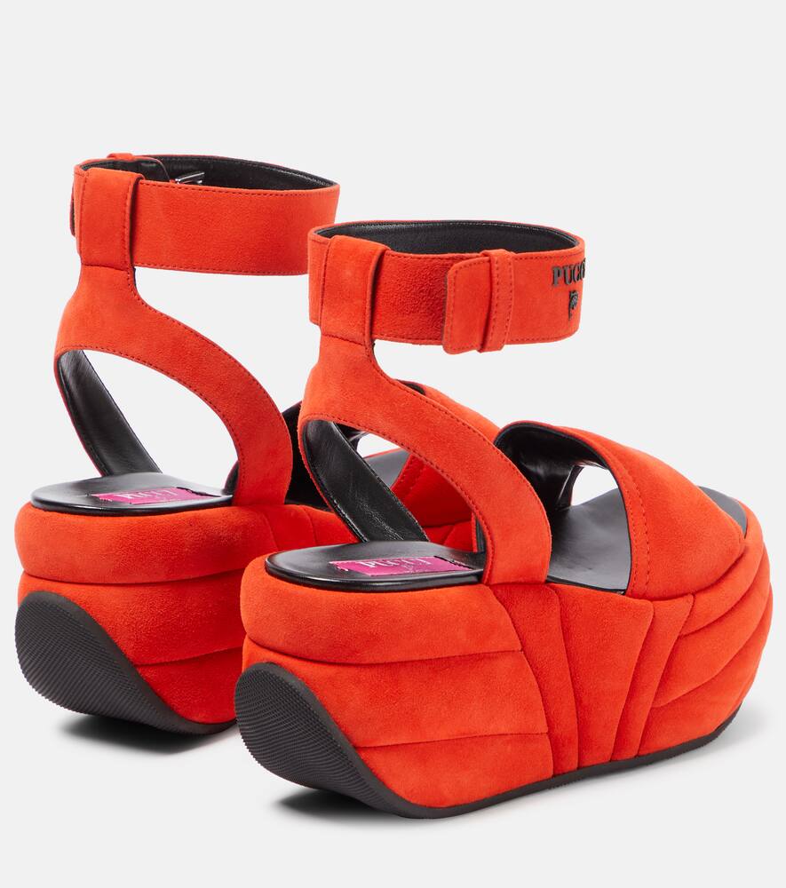 Pucci Pucciami suede wedge platform sandals